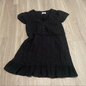 Urban Outfitters Black Mini Dress with Ruffle Hem